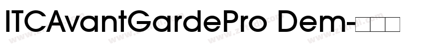 ITCAvantGardePro Dem字体转换